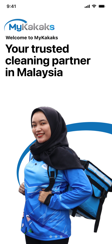 MyKakaks mobile app welcome screen